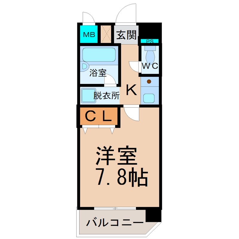 フジハイツIII 間取図　家具家電ご用意できます