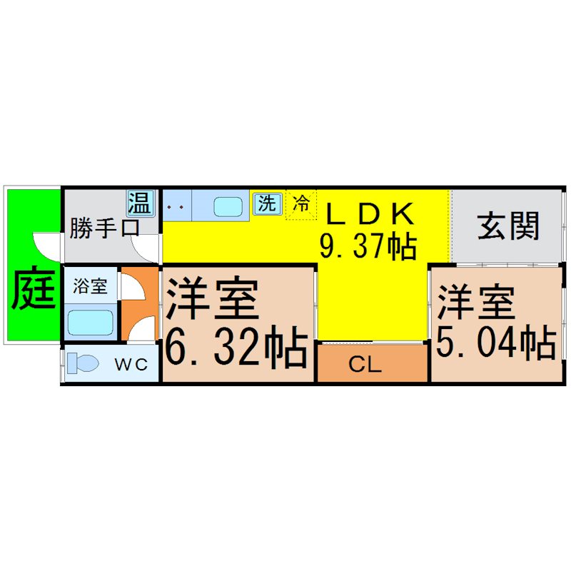 中村区栄生町貸家 間取り