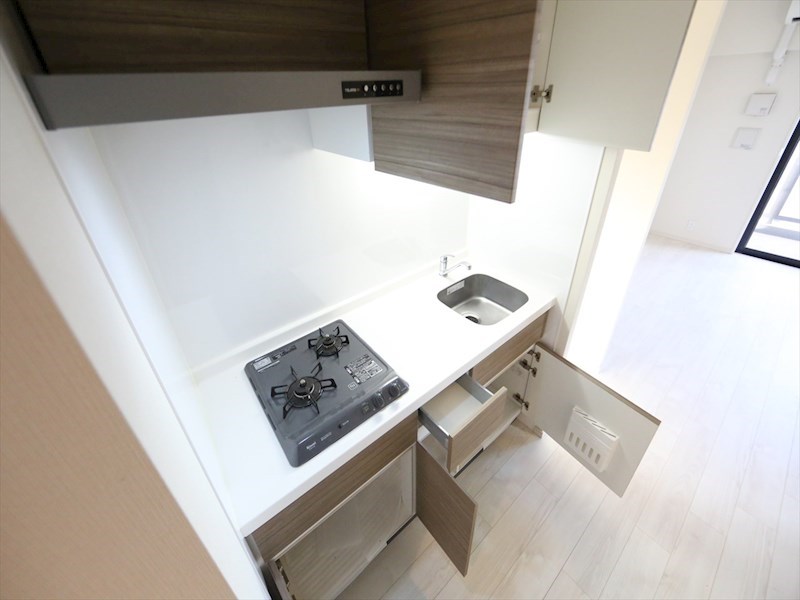 パークアクシス名古屋山王 システムキッチン（ガス2口コンロ付）