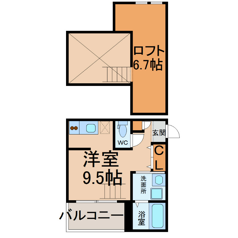 Ａｒｃａｄｉａ（アルカディア） 間取図