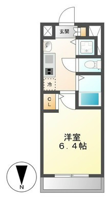 プレサンス名古屋ＳＴＡＴＩＯＮアブソリュート 間取り　家具家電ご用意できます