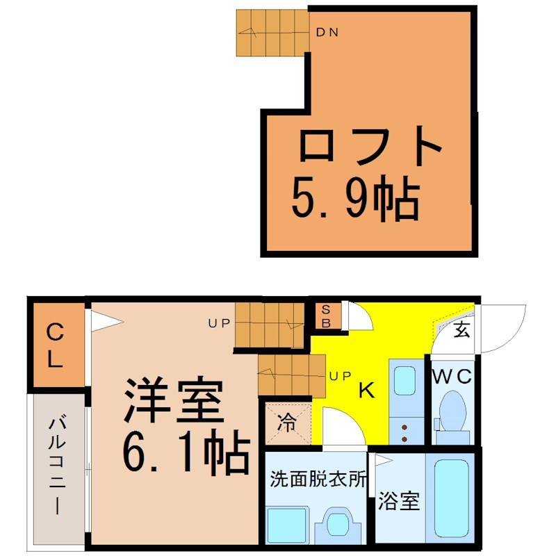 クレール城西 間取図