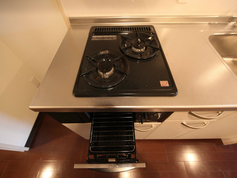 プレシャス代官 システムキッチン（ガス2口コンログリル付）カウンター付き