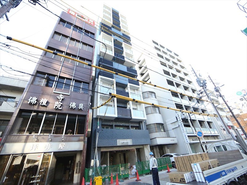 プレサンス東別院駅前II 外観　オートロック　宅配ＢＯＸ　防犯カメラ