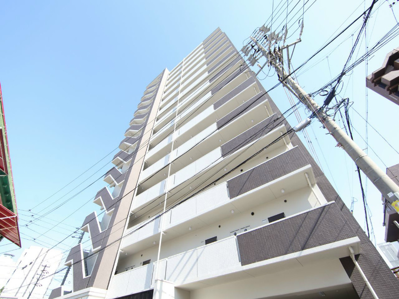 外観 オートロック 屋根付き駐輪場有り