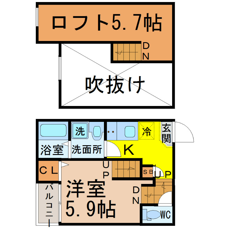パレドール伝馬町 間取図