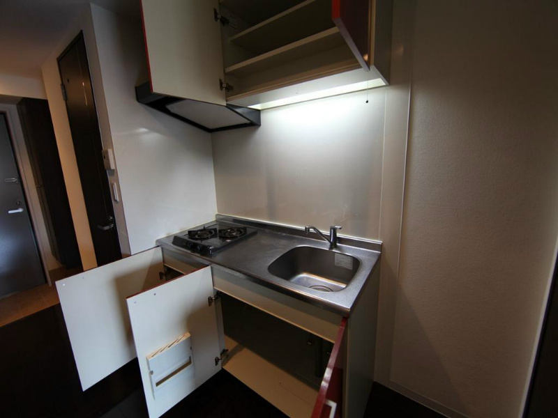 Ｓ－ＦＯＲＴ金山 システムキッチン（ガス2口）冷蔵庫・レンジ等ご用意できます