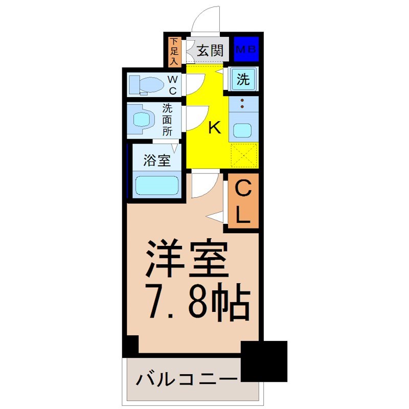 プレサンスジェネ千種内山 間取図