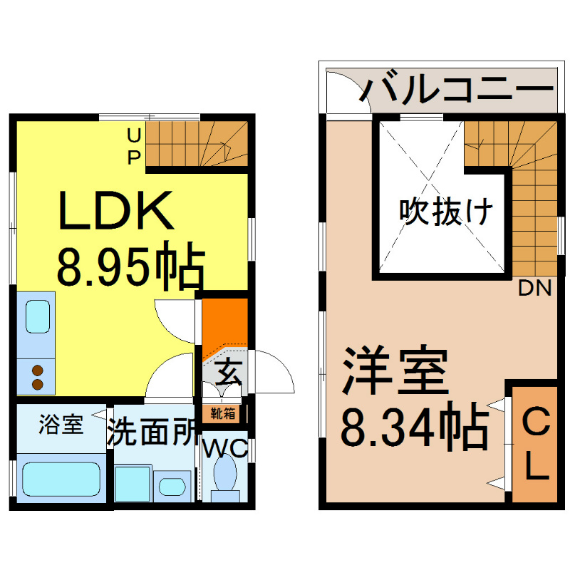 ＡＸＩＳ花の木（アクシス花の木） 間取図