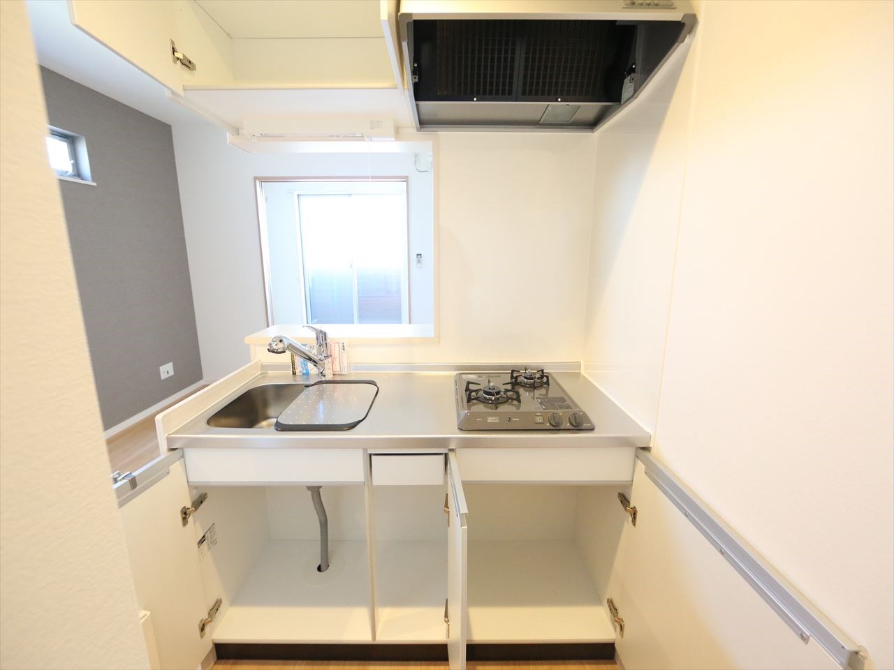 ジュネス十番町 システムキッチン（ガス2口）イメージ写真