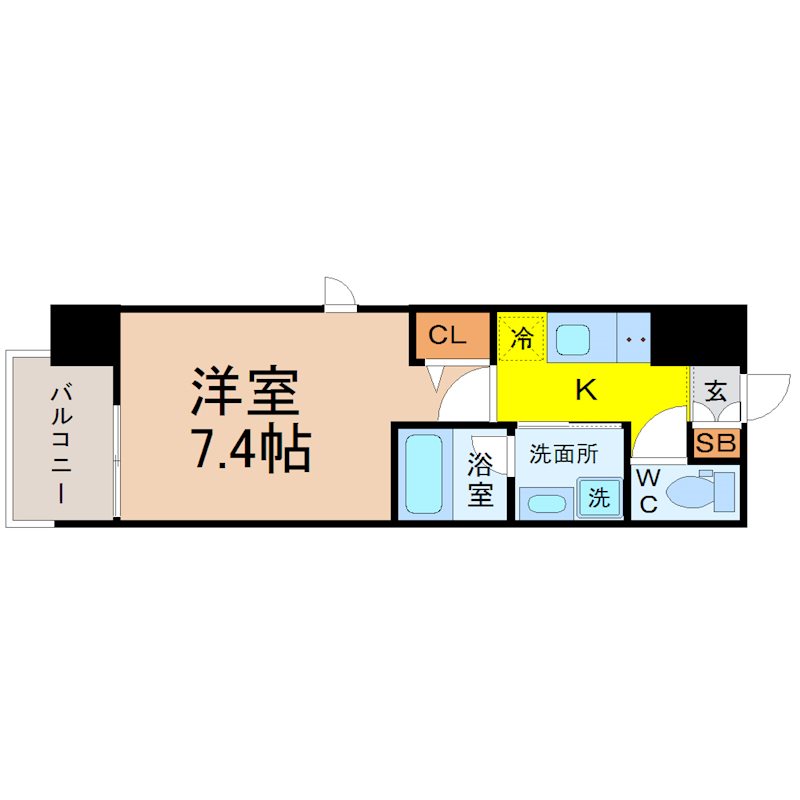 ヴィークブライト名古屋新栄 間取図
