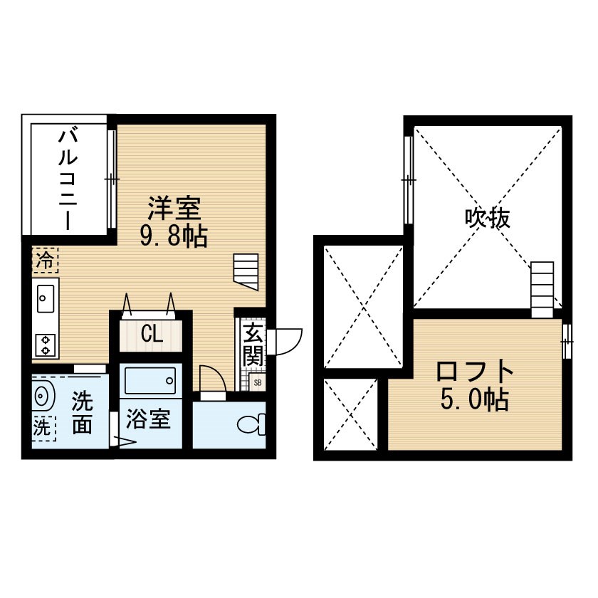 アソシエ21 間取図