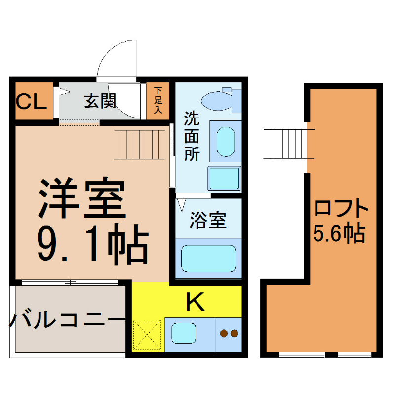 アパートメントＫ 間取図