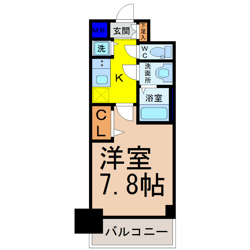 プレサンスジェネ千種内山 間取図