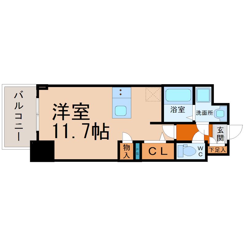 プレサンスジェネ千種内山 間取図