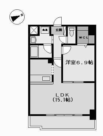 リバーコート砂田橋II 間取図
