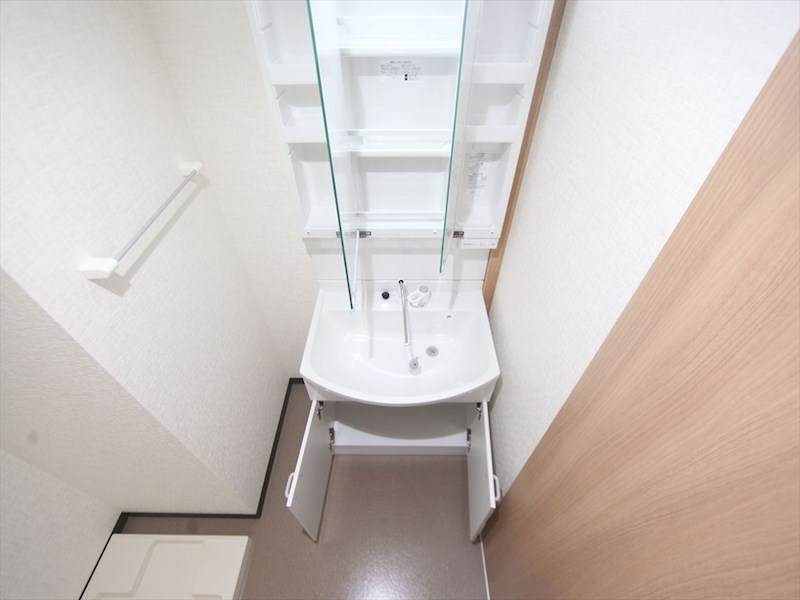 プランセス新瑞橋 脱衣所　独立洗面台（シャンプードレッサー付）収納スペース有