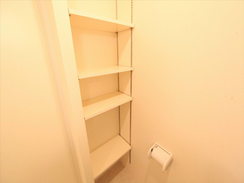 アンビックス・プリア茶屋ヶ坂 洗面所に棚付き