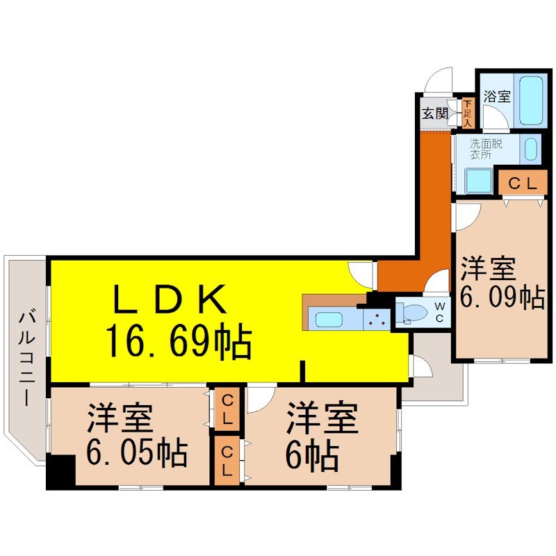 ＫＤＸ泉レジデンス 全部屋角部屋 ペット可　クローゼット3ヶ所付