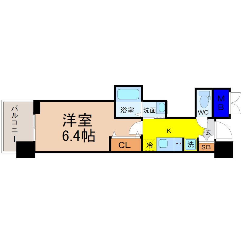 エステムコート名古屋平安通クチュール 間取図