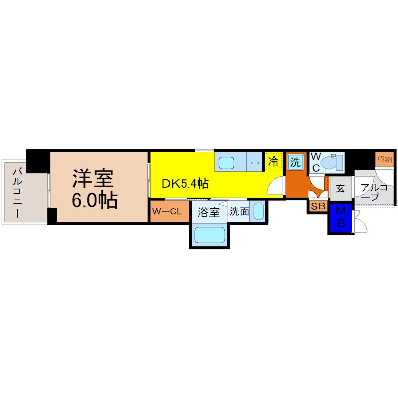 エステムコート名古屋平安通クチュール 間取図