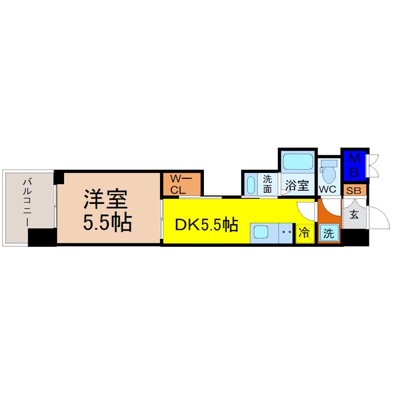 エステムコート名古屋平安通クチュール 間取図