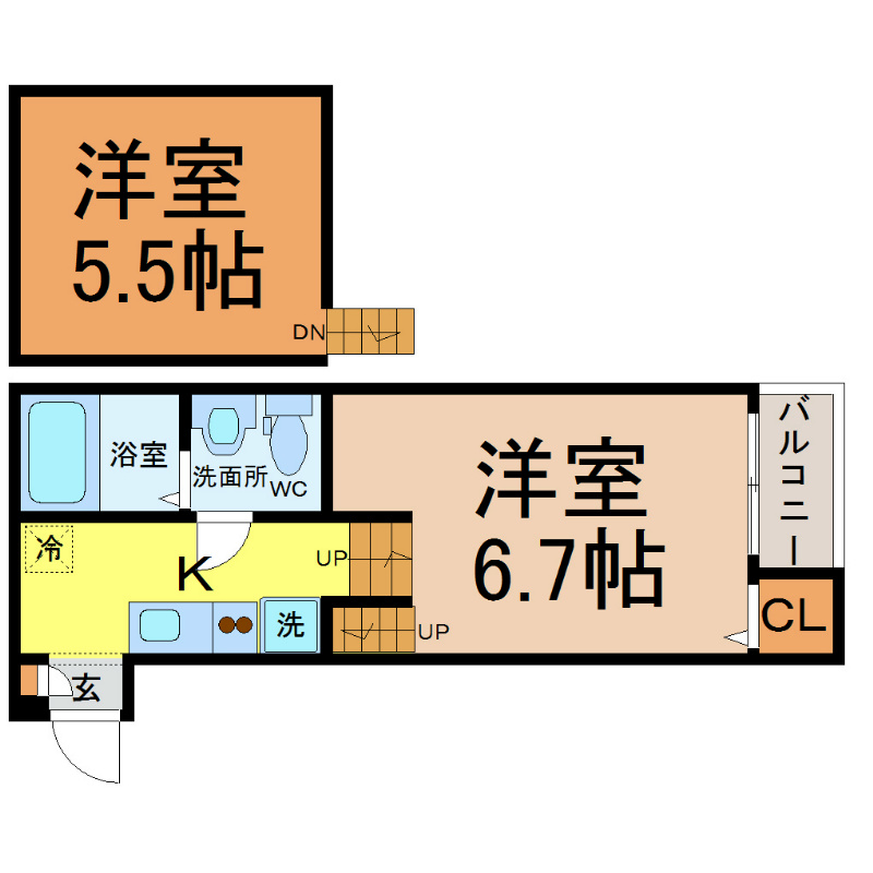 ＢｌｉｓｓＨｏｕｓｅ（ブリスハウス） 間取図　光インターネット無料　家具家電ご用意できます