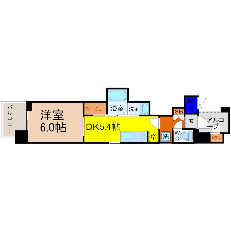エステムコート名古屋平安通クチュール 間取図