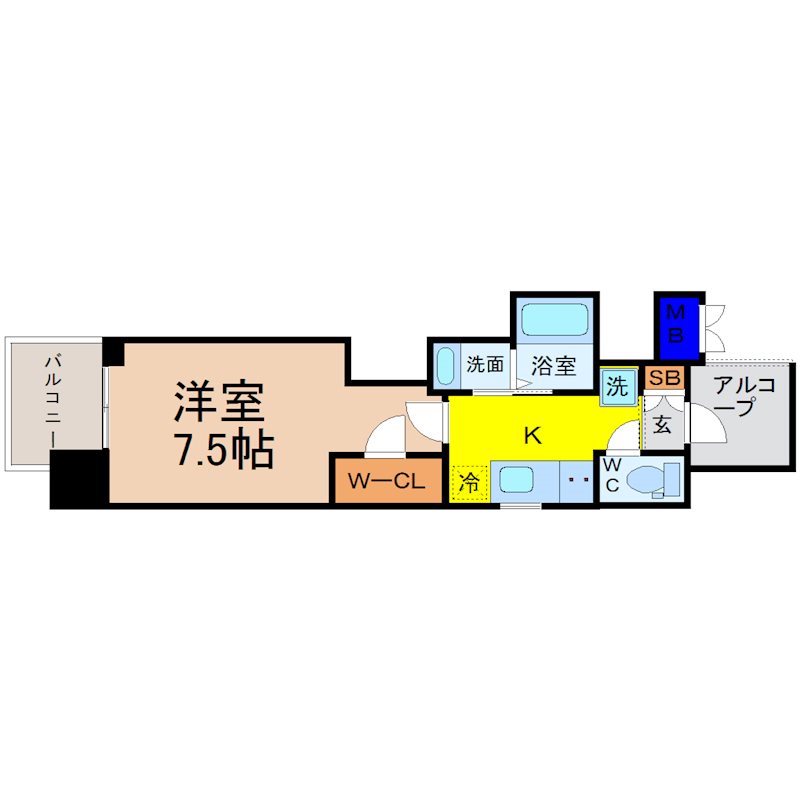 エステムコート名古屋平安通クチュール 間取図