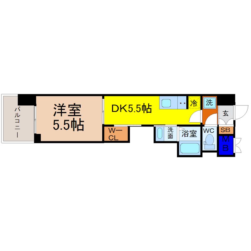 エステムコート名古屋平安通クチュール 間取図