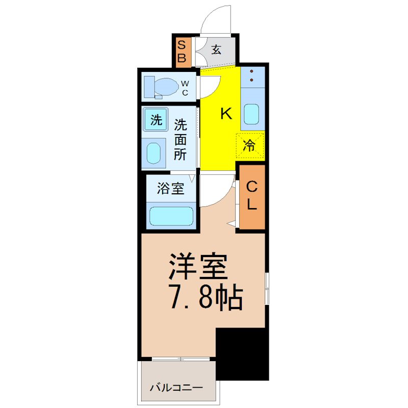 エステムコート名古屋今池アーバンゲート 間取図