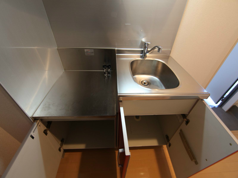 アスカⅠ キッチン（ガス2口コンロ設置可）冷蔵庫レンジ等ご用意できます
