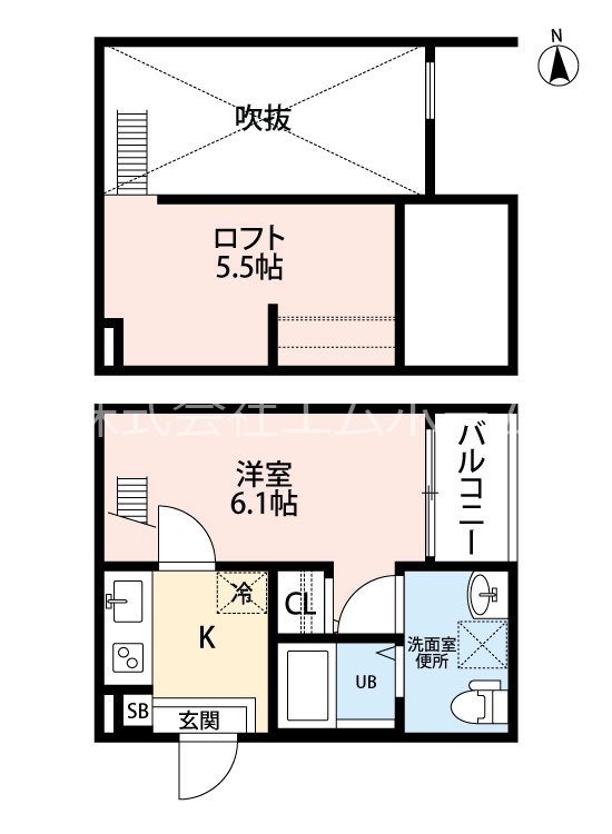 Ｃｏｒｅ　Ｋａｎａｙａｍａ（コアカナヤマ） 間取図