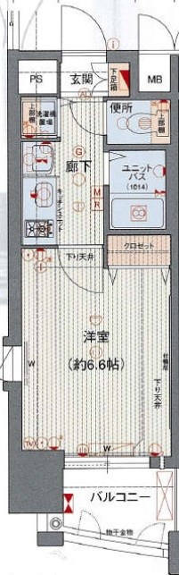 プレサンス名古屋駅前ヴェルロード 間取図