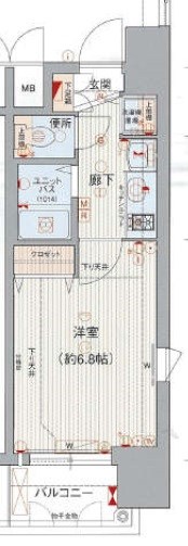 プレサンス名古屋駅前ヴェルロード 間取図