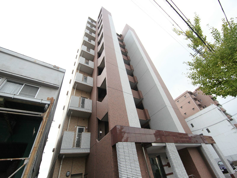 外観 オートロック 宅配BOX 外壁タイル張り