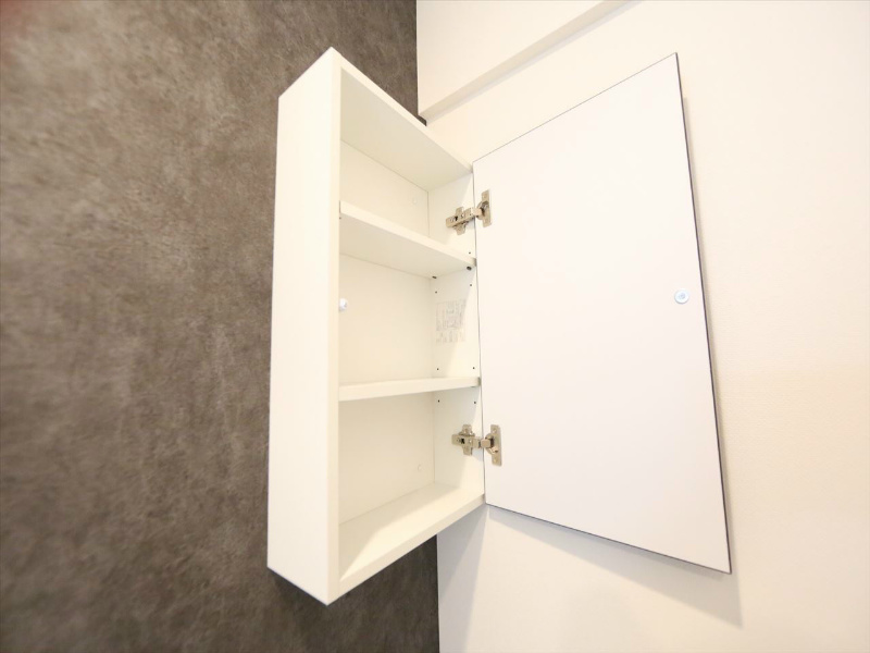 セレニティー金山 トイレ上部にある収納棚
