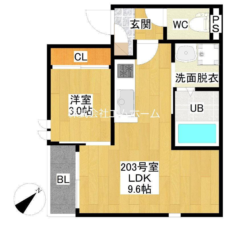 ＧＲＡＮＤＴＩＣ西野並（グランティック西野並） 間取図
