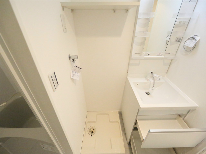 カシミール本陣 脱衣所　独立洗面台（シャンプードレッサー）洗濯機用意できます