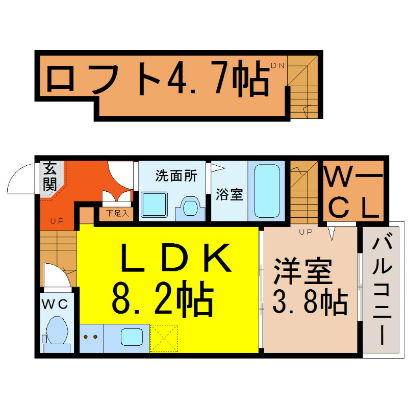 ポンテ志賀本通 間取図