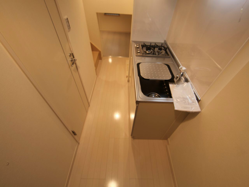 グランコンフォール米野Ⅳ システムキッチン（ガス2口）冷蔵庫・レンジご用意できます