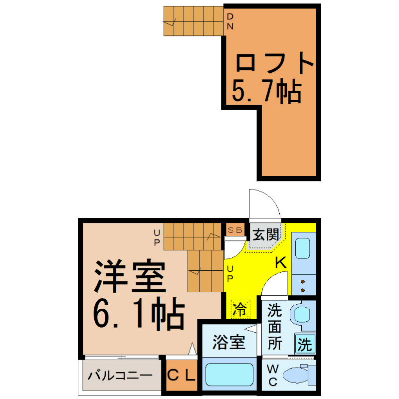 エスポワール車道 間取図