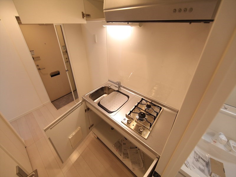 ルノンキュール システムキッチン（ガス2口）冷蔵庫・レンジ等ご用意できます