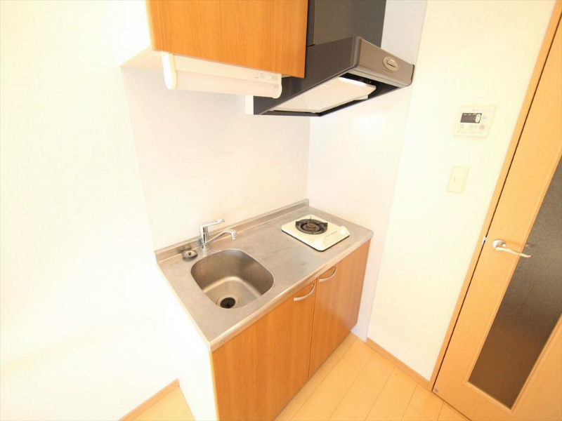 ベレーサ葵 キッチン（ガス1口コンロ）冷蔵庫・レンジ等御用意できます