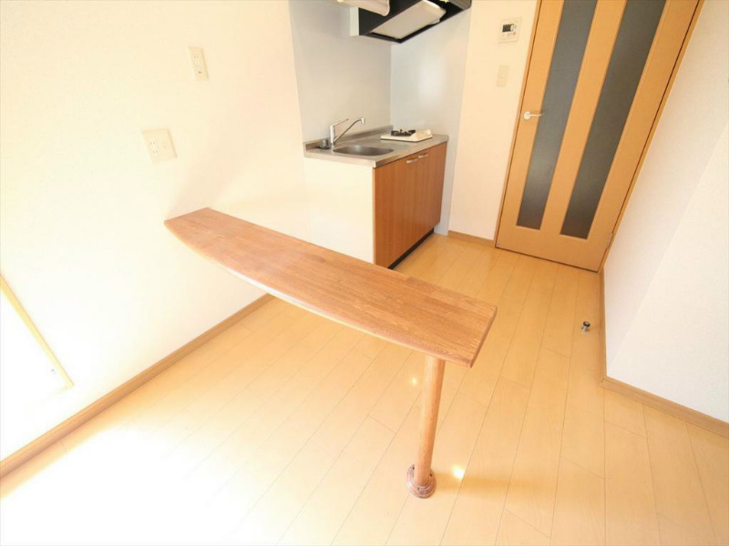 ベレーサ葵 キッチン（ガス1口コンロ）冷蔵庫・レンジ等御用意できます