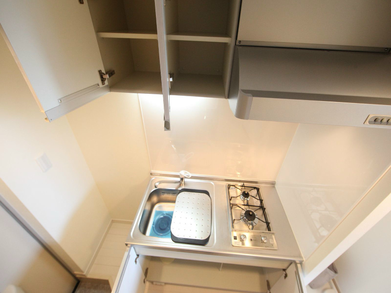 Ｌｉｎｏｈｏｌｏｍｕａ壱番館（リノホロムア壱番館） システムキッチン（ガス2口）冷蔵庫・レンジ等ご用意できます