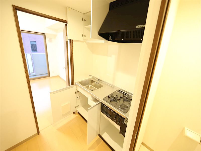 Ｚ・Ｒ名駅 システムキッチン　2口ガスコンロ　グリル付