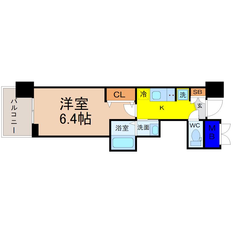 エステムコート名古屋平安通クチュール 間取図