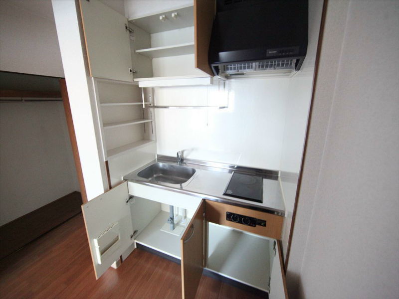 ルトゥール キッチン（電気2口コンロ付）