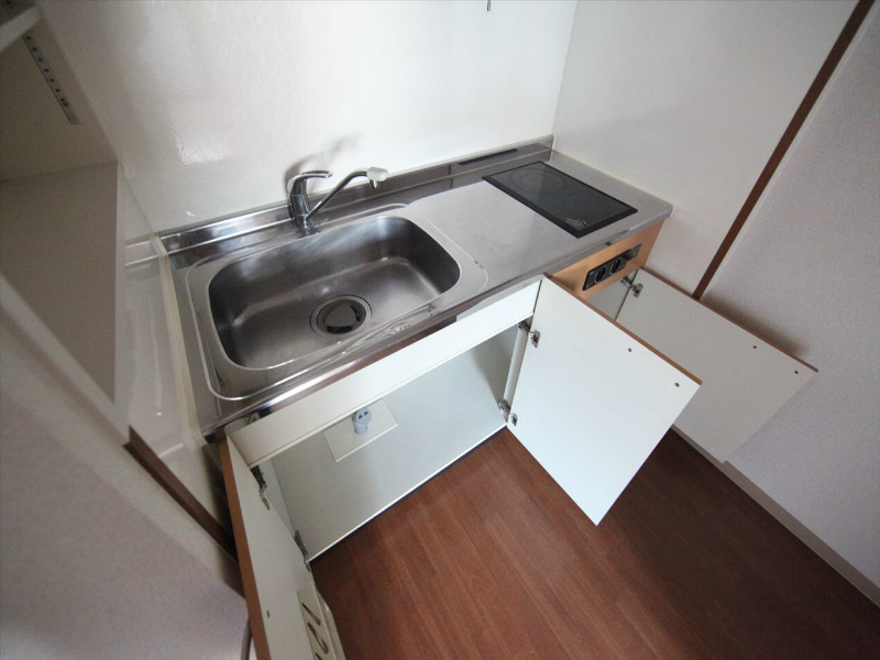 ルトゥール キッチン（電気2口コンロ付）
